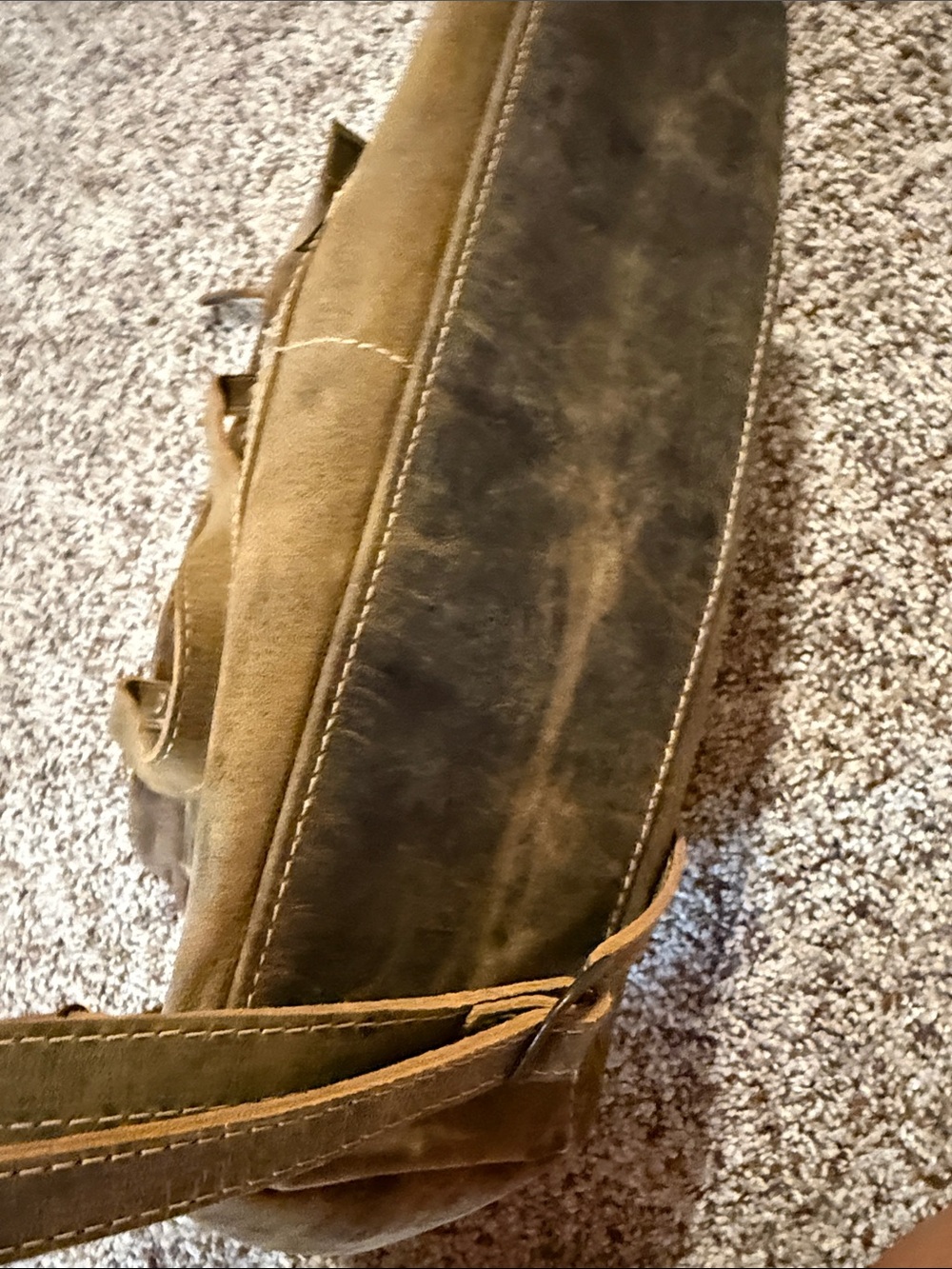 Myra Bag Distressed Brown Multi-Pocket Shoulder Tote - Picture 12 of 13
